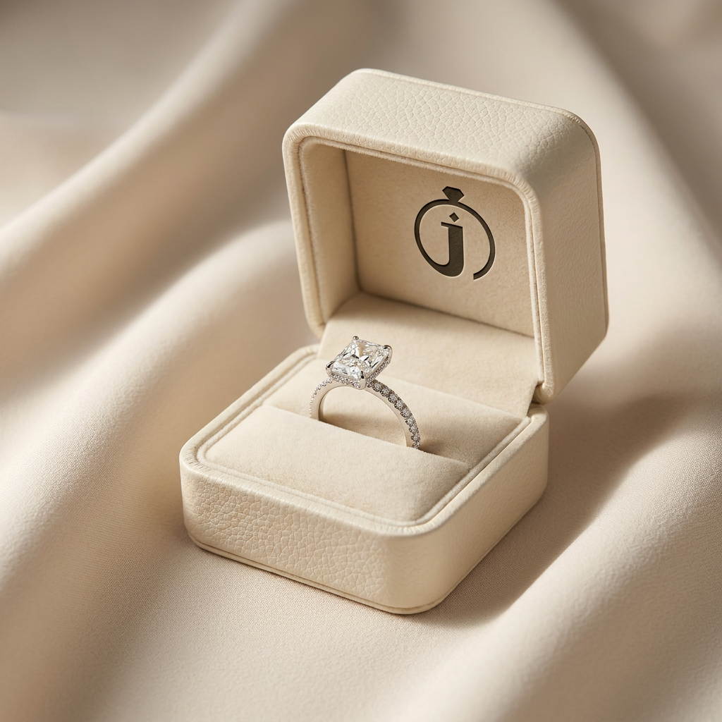Moissanite 3.00 CT Radiant & Round Cut Diamond Solitaire Ring