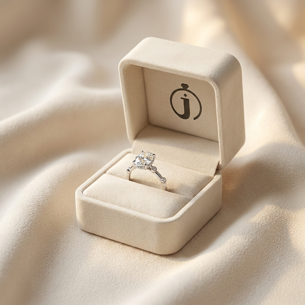 Moissanite 2.10 CT Oval Cut Diamond Solitaire Ring