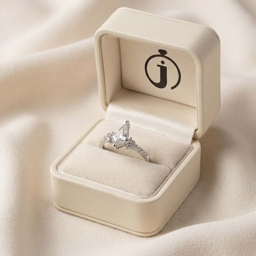1.50 CT Kite & Round Cut Salt and Pepper Diamond Cluster Ring