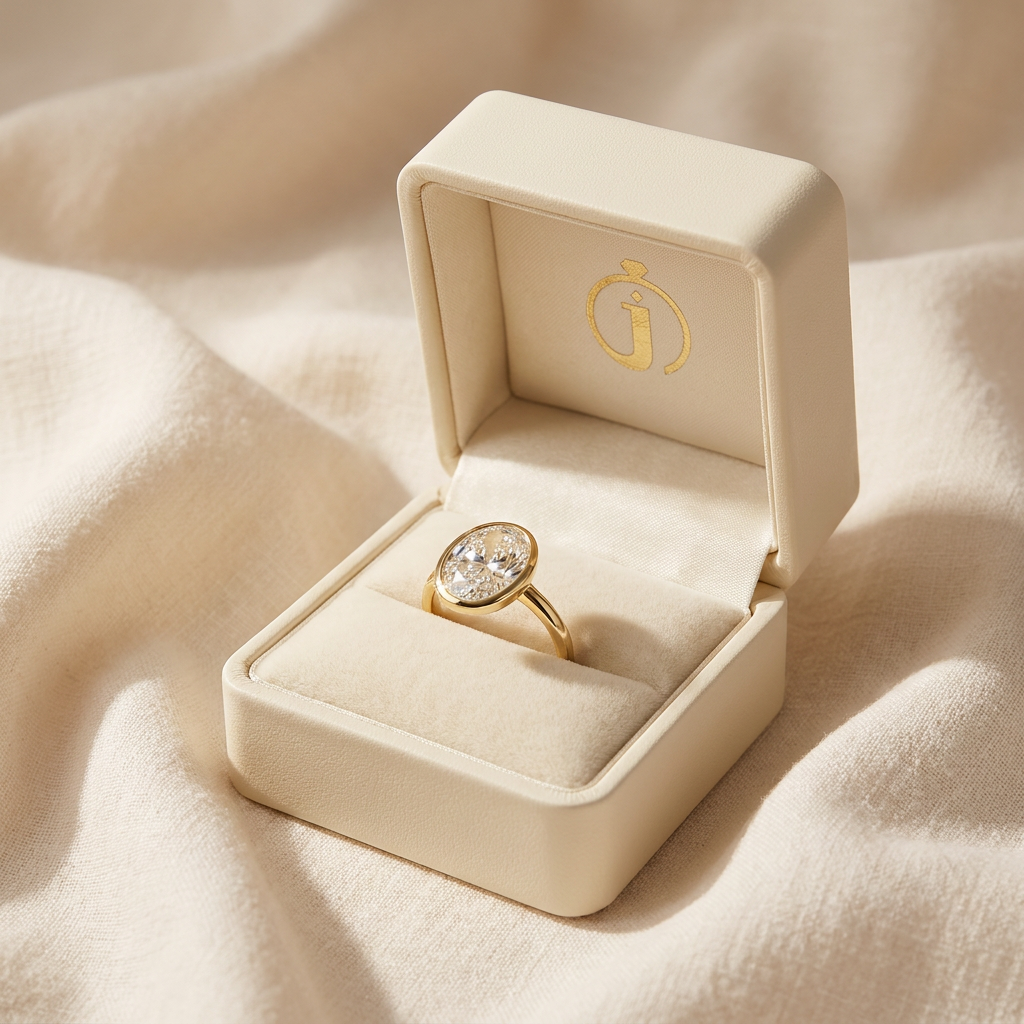 Moissanite 2.80 CT Oval Cut Diamond Solitaire Ring