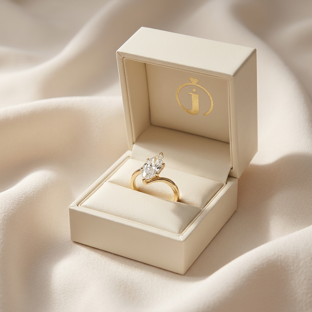 Moissanite 3.00 CT Marquise Cut Diamond Solitaire Ring