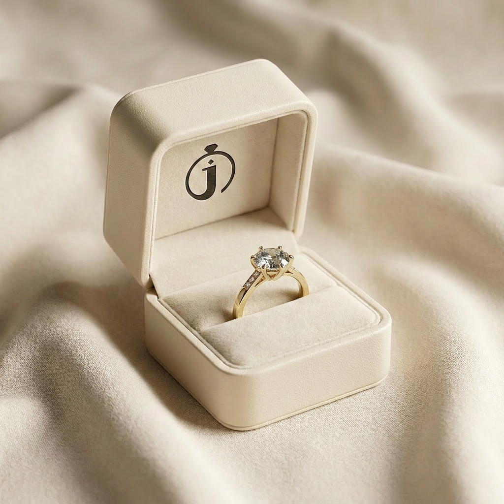 1.60 CT Round Cut Salt and Pepper Diamond Solitaire Ring