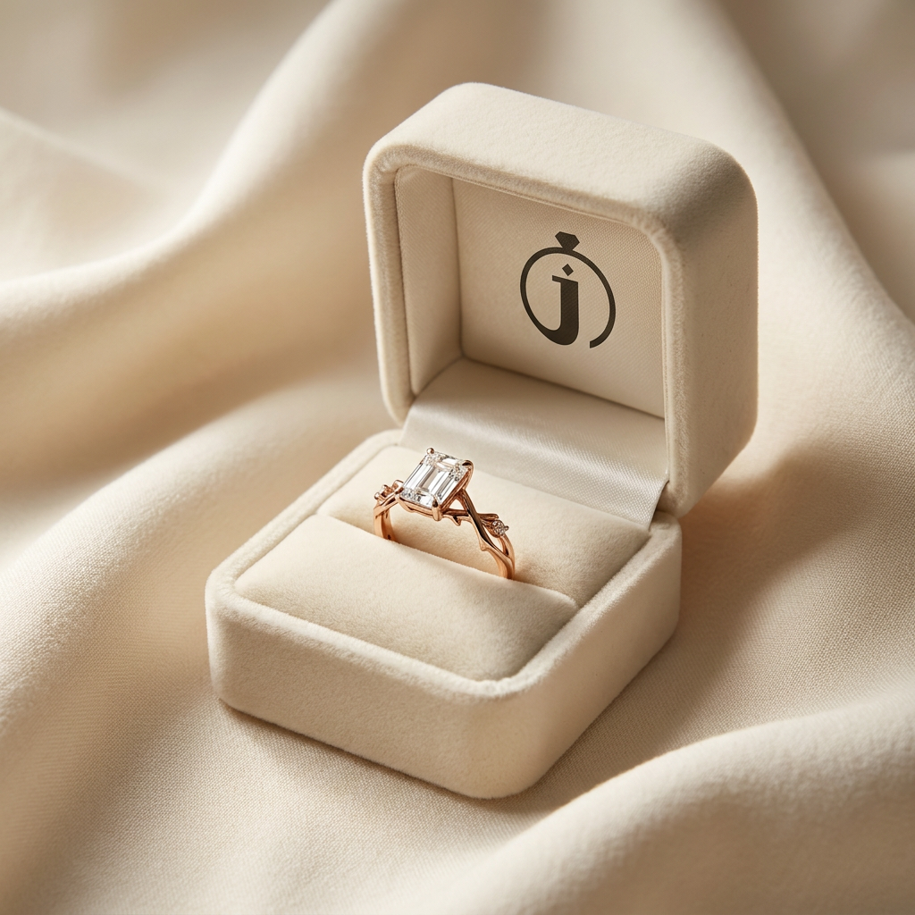 Moissanite 1.65 CT Emerald Cut Diamond Solitaire Ring