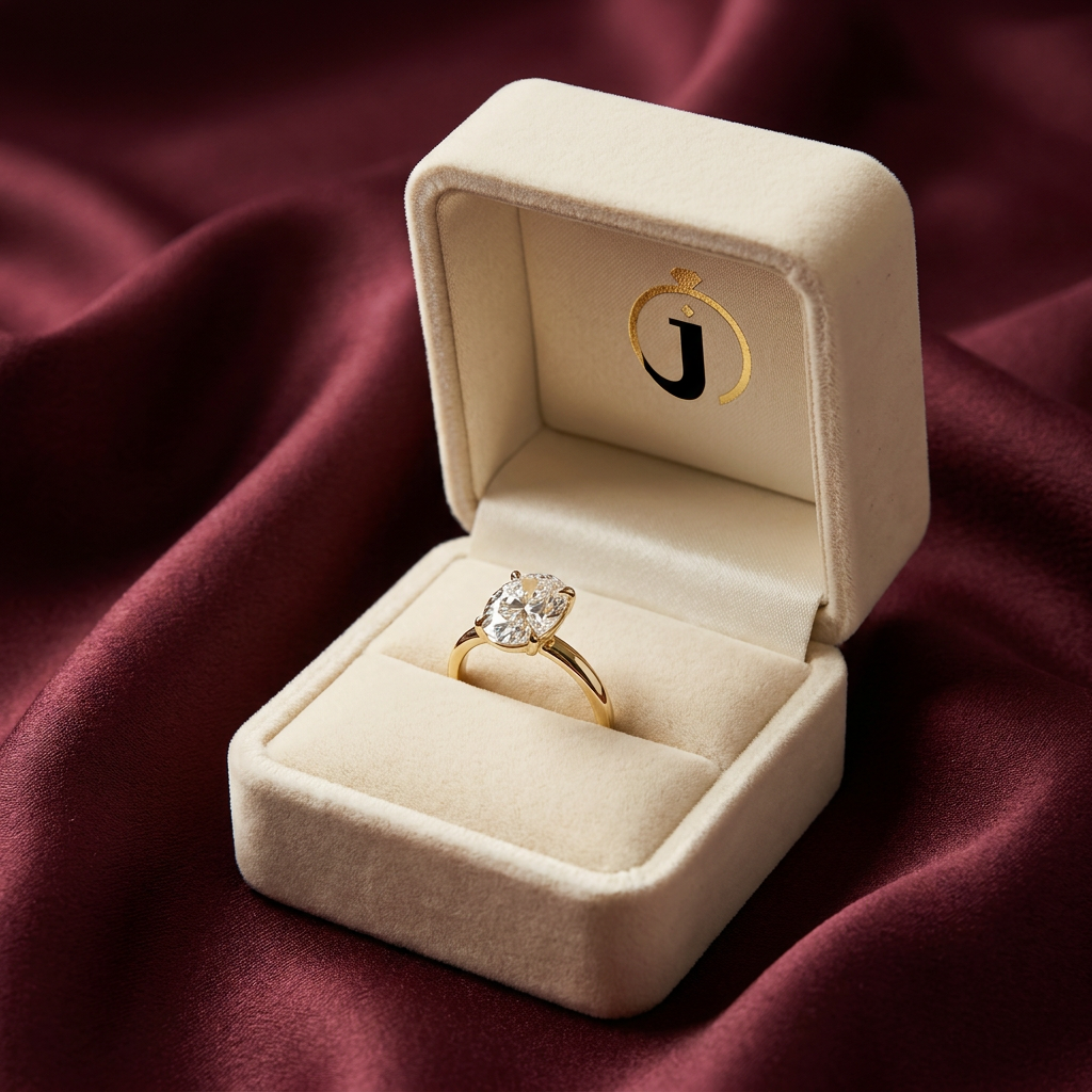 Moissanite 2.70 CT Oval Cut Diamond Solitaire Ring