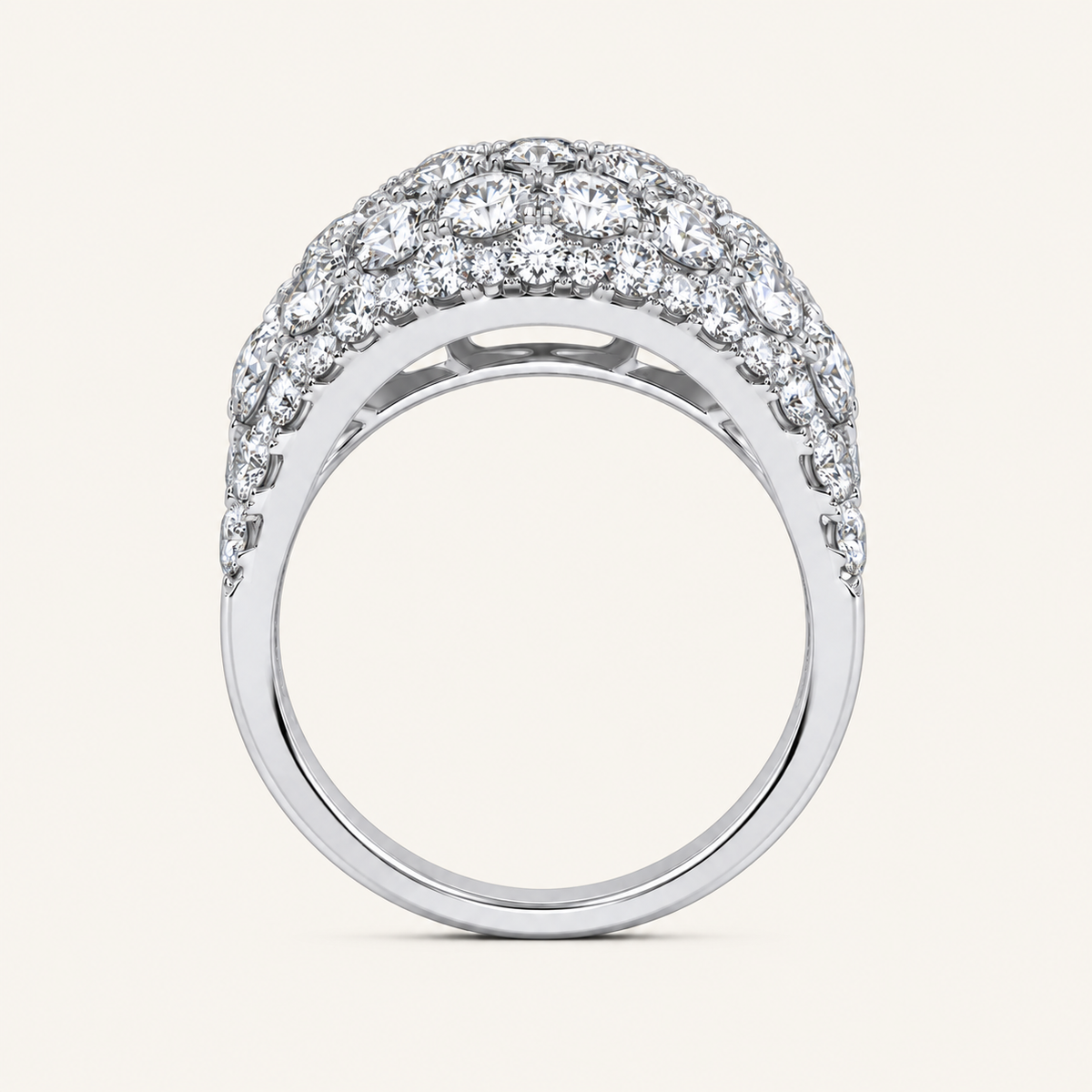 Lab Grown Diamond 6.00 CT Round Cut Men's Ring
