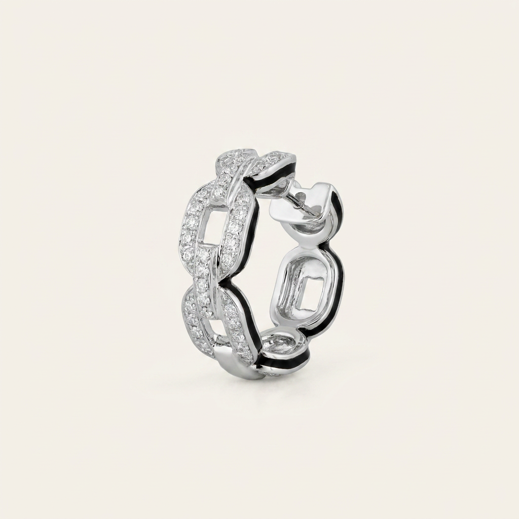 Moissanite 0.45 CT Round Cut Diamond Hoop Earrings