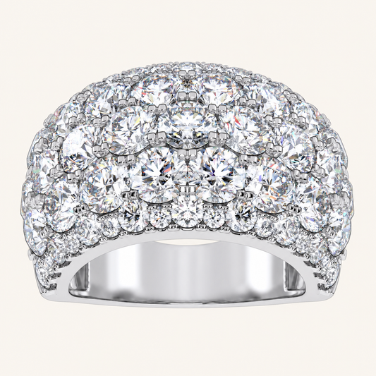 Lab Grown Diamond 6.00 CT Round Cut Men's Ring