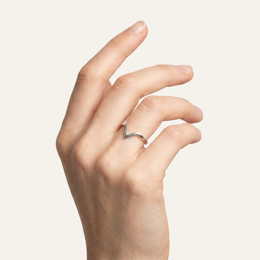 Contemporary V-Shape Plain Wedding Band