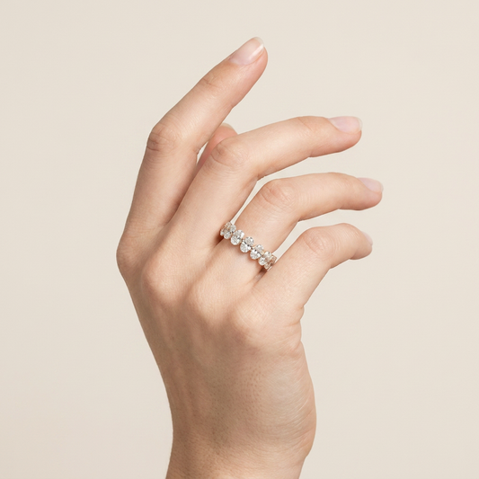 Lab Grown 1.95 CT Cushion Cut Diamond Ring