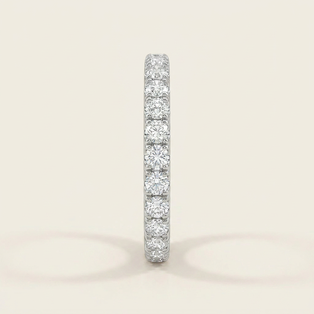 Moissanite 2.15 CT Round Cut Diamond Ring