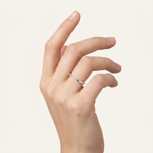 Dainty Minimalist Plain Wedding Band