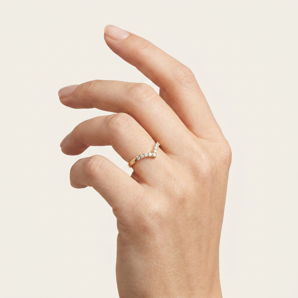 Moissanite 1.00 CT Round Cut Diamond Ring