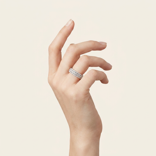 Moissanite 2.25 CT Round Cut Diamond Ring