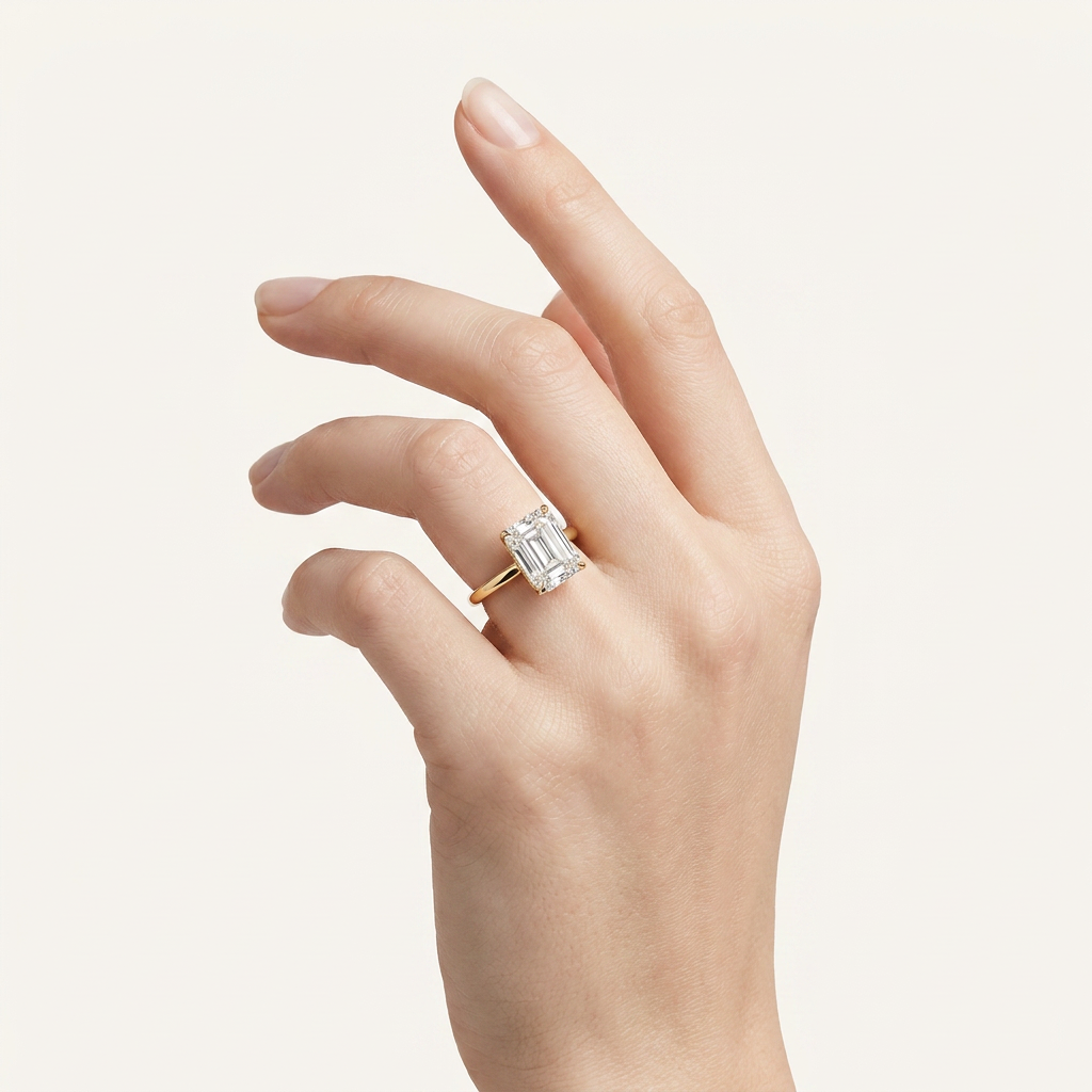 Moissanite 1.50 CT Cushion Cut Diamond Solitaire Ring