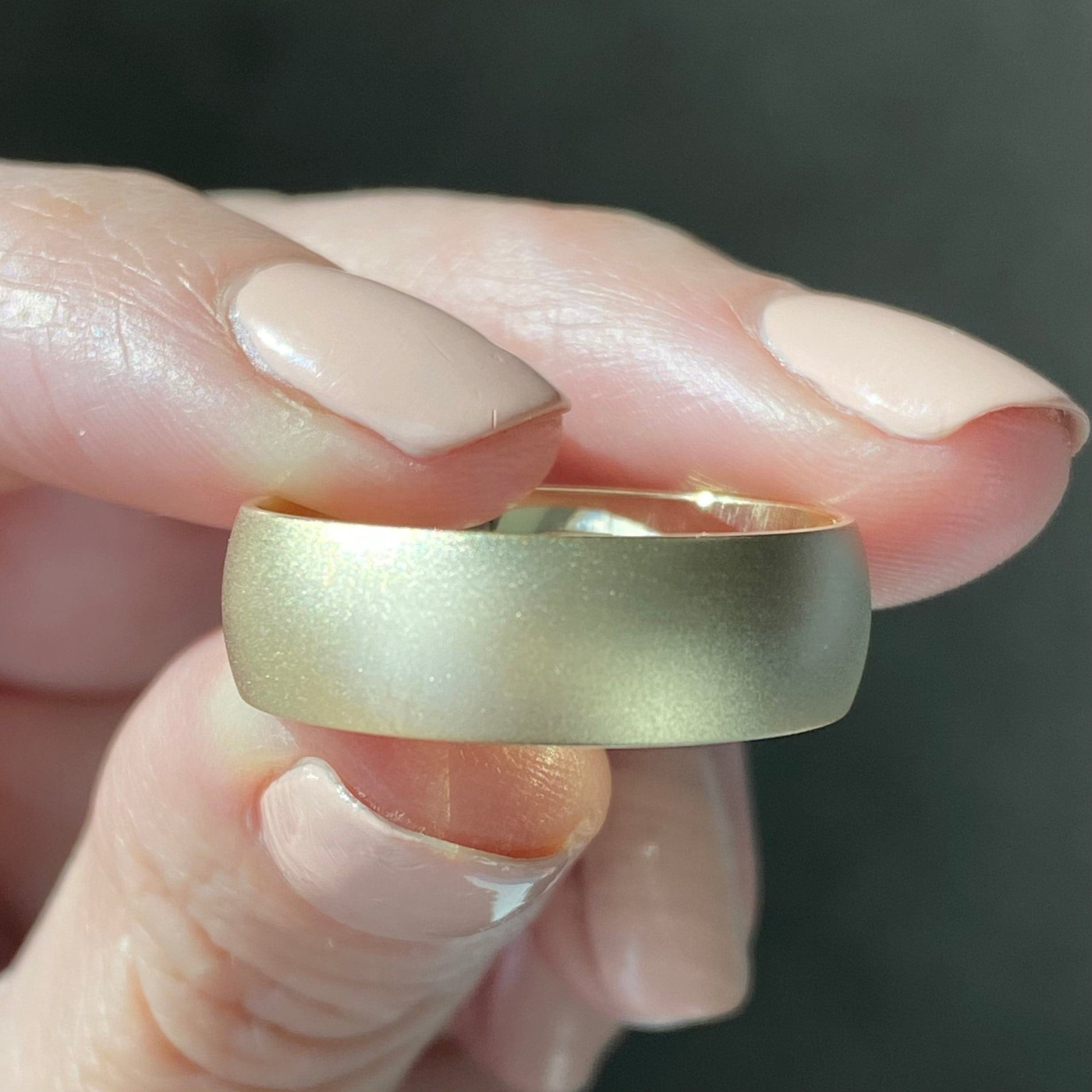 Almindelig guld bryllup dårlig ring | Håndlavet ring | Jubilæumsring | Valentins gave