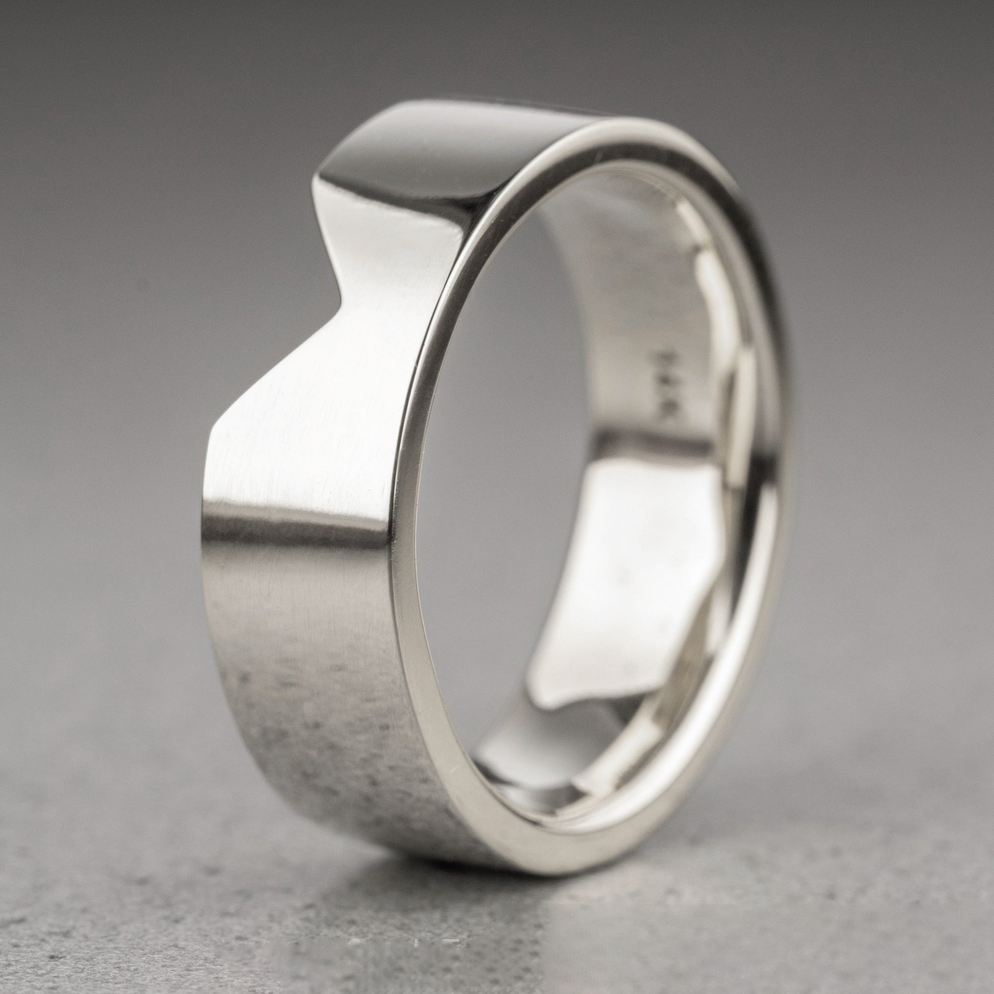 Sustainable Plain Silver Wedding Handcrafted Band