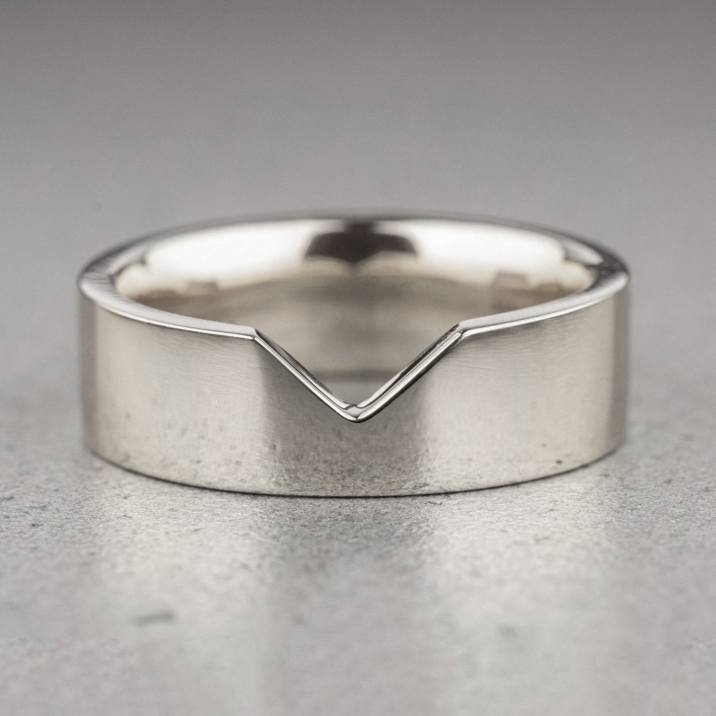 Sustainable Plain Silver Wedding Handcrafted Band