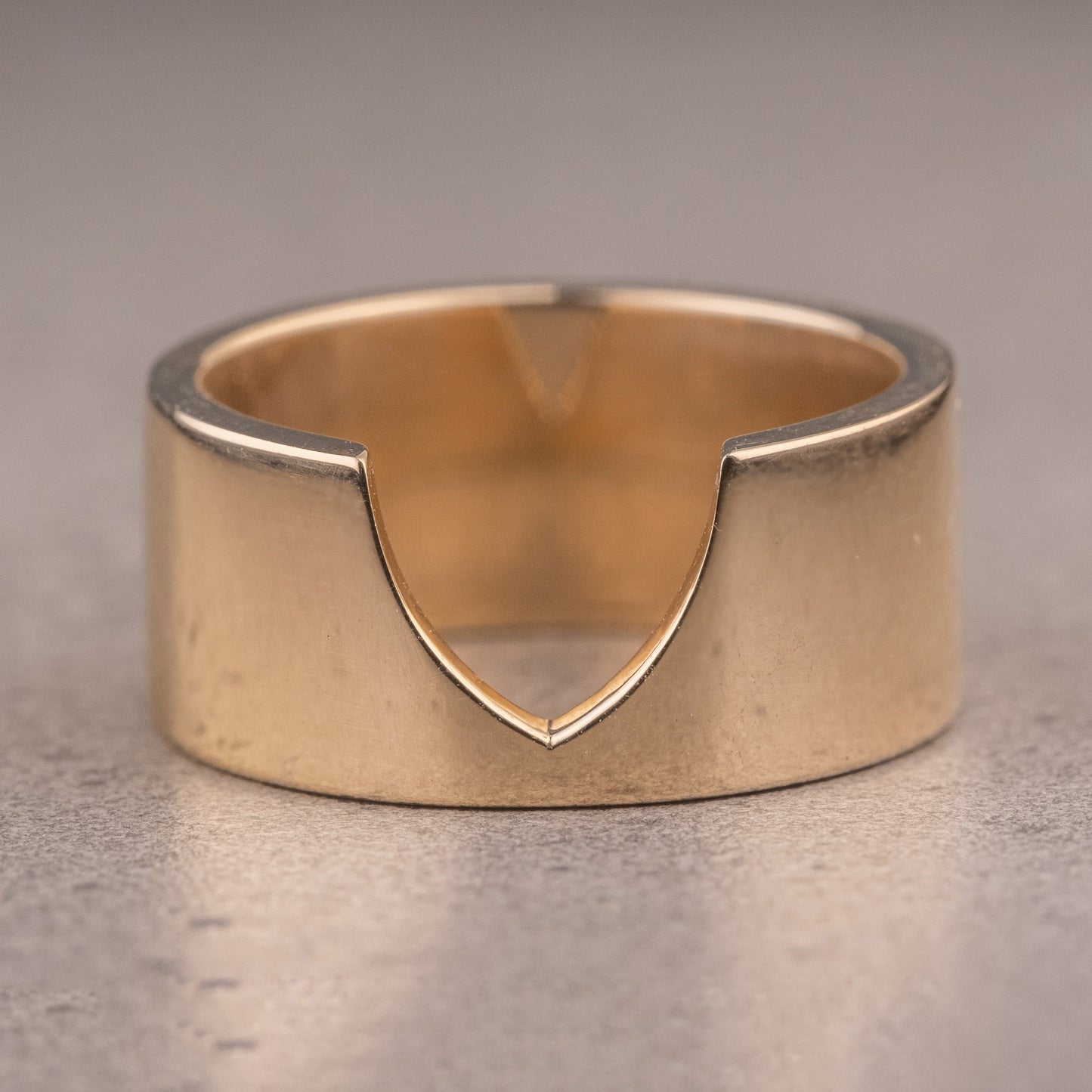 Gracefully Plain Yellow Gold Mother's Day Gift Band