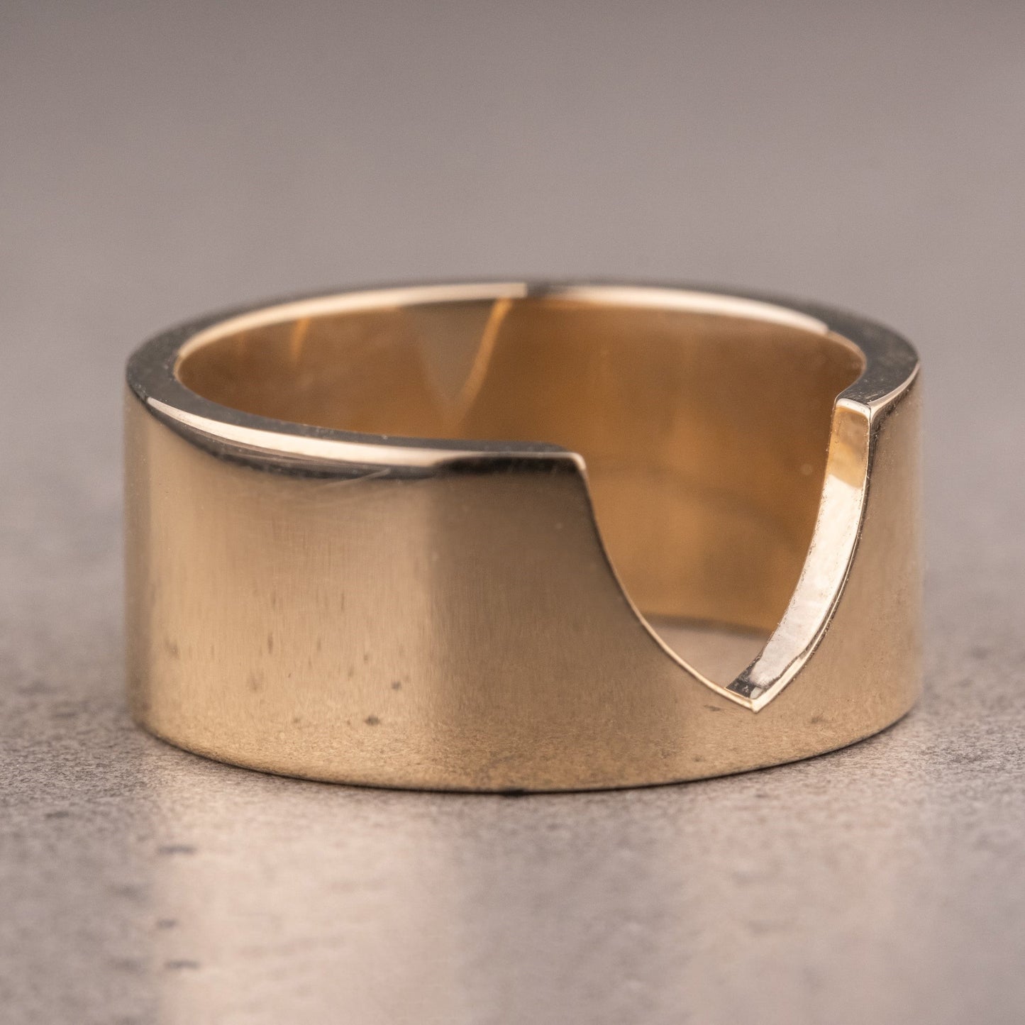 Gracefully Plain Yellow Gold Mother's Day Gift Band