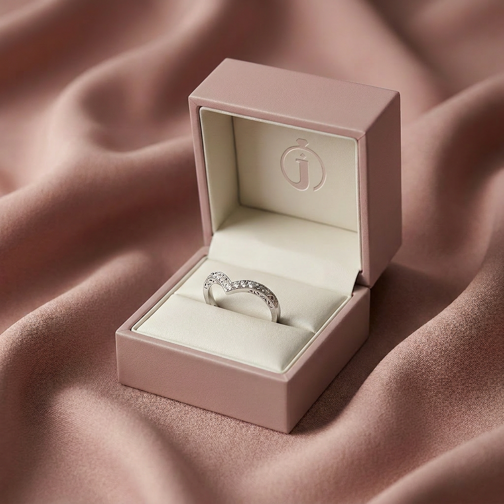 Moissanite 0.14 CT Round Cut Diamond Ring