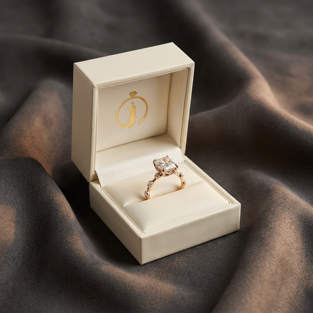 Moissanite 2.00 CT Cushion Cut Diamond Solitaire Ring (V-Victorian)