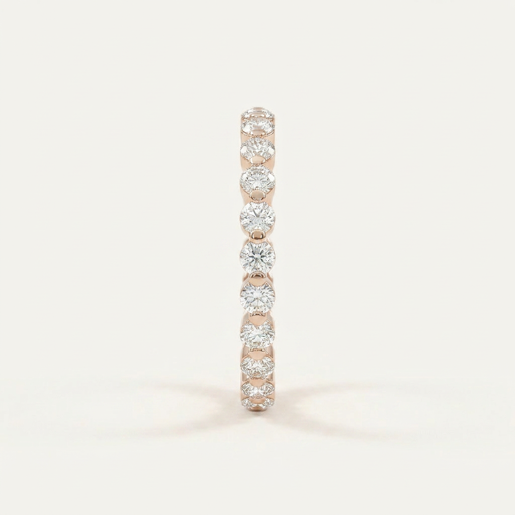 Moissanite 0.90 CT Round Cut Diamond Ring