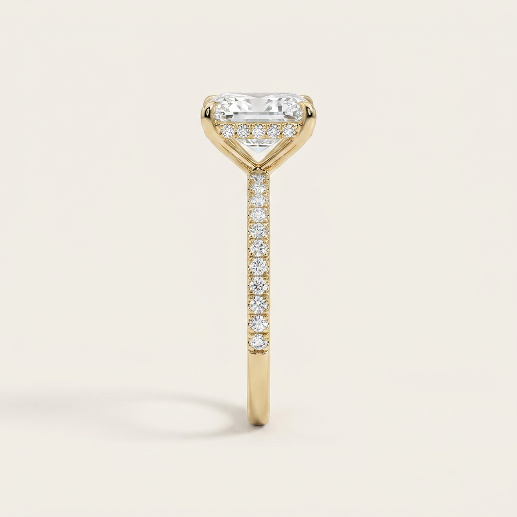 Moissanite 2.00 CT Radiant Cut Diamond Solitaire Ring