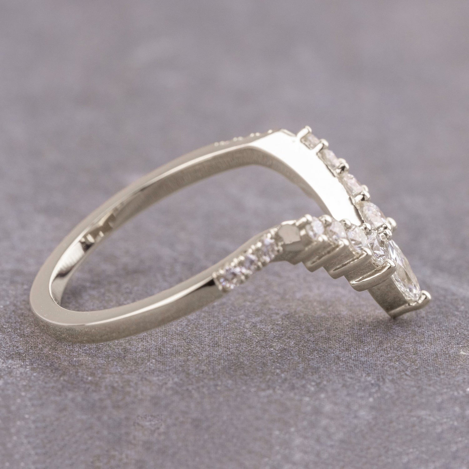 Moissanite 0.46CT Marquise Diamond Boho &amp; Hippie Birthday Gift Band