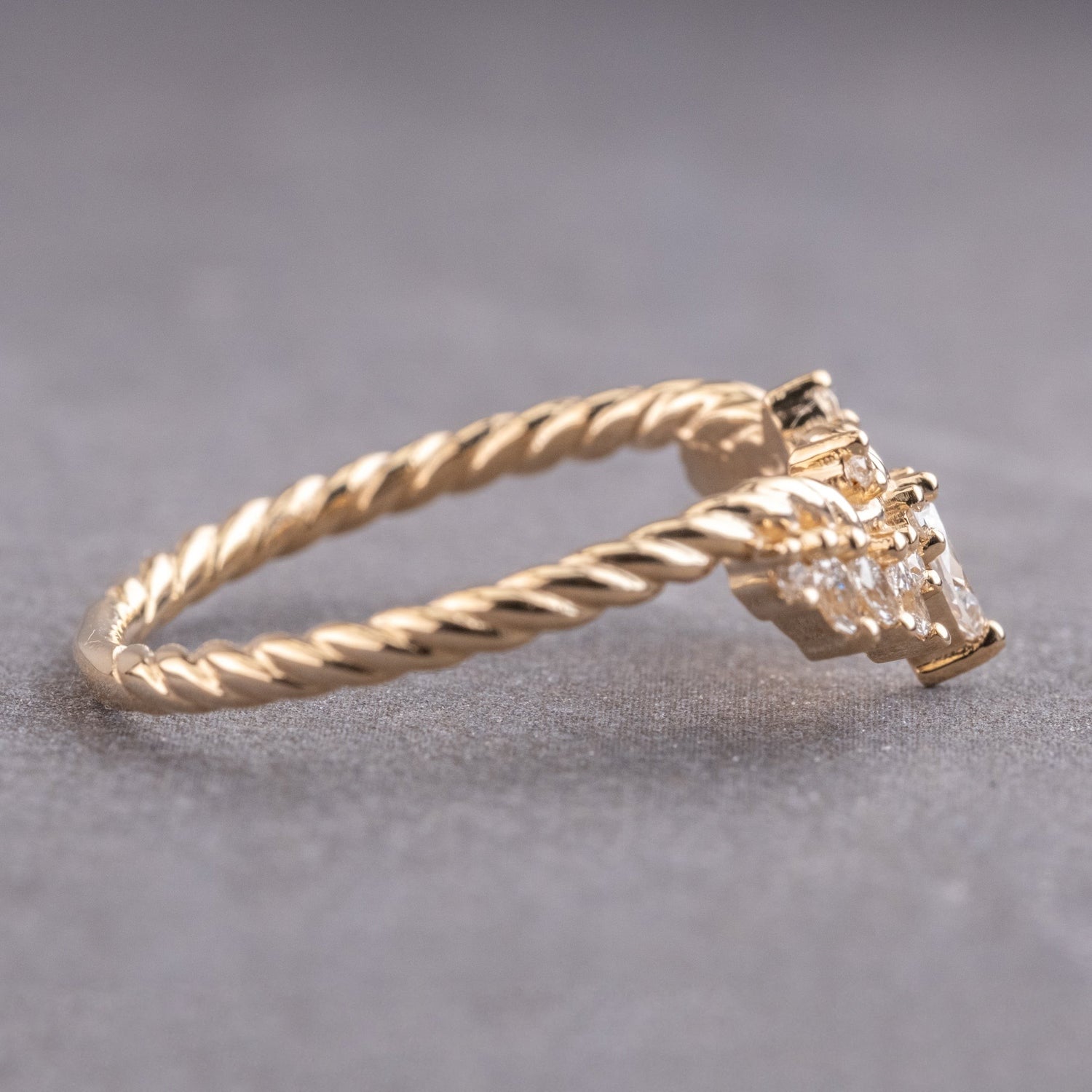 Moissanite 0.25CT Marquise Diamond Mid-Century Mother&