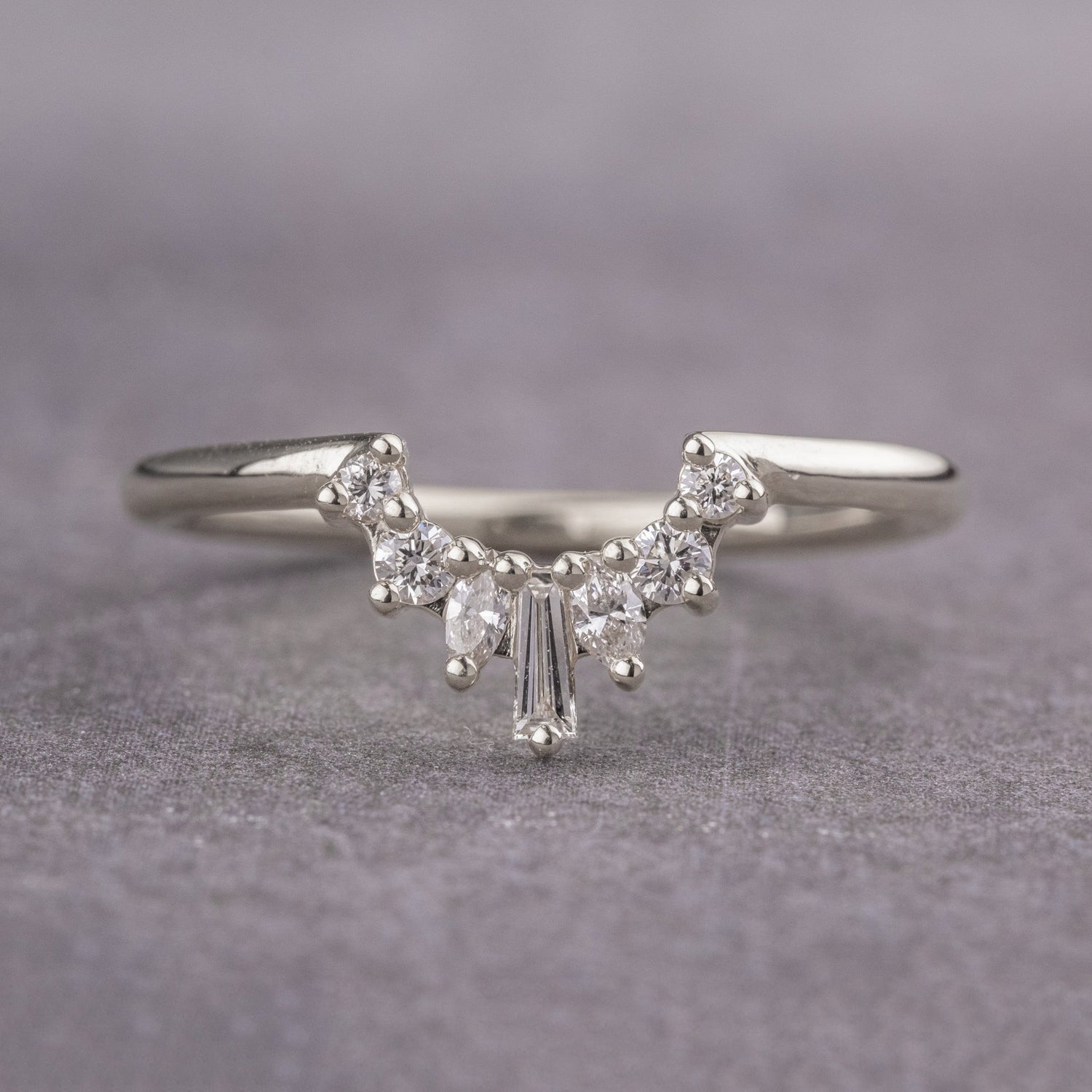 Moissanite 0.26CT Baguette Diamond Minimalist New Arrival Band