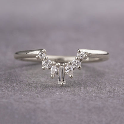 Moissanite 0.26CT Baguette Diamond Minimalist New Arrival Band