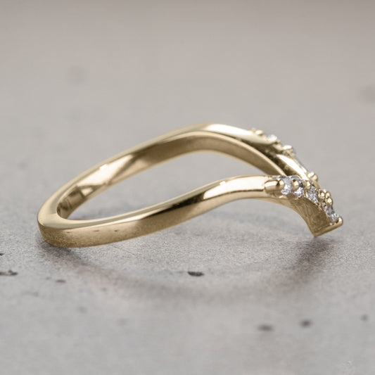 Moissanite 0.19CT Round Diamond Art Deco New Arrival Band
