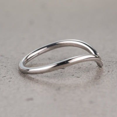 Moissanite 0.06CT Round Diamond Victorian Engagement Band