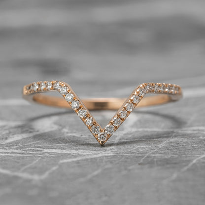 Moissanite 0,25CT ronde diamant Boho &amp;amp; Hippie jubileumband