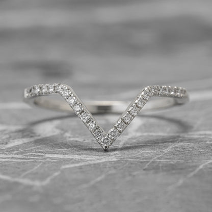 Moissanite 0,25CT ronde diamant Boho &amp;amp; Hippie jubileumband