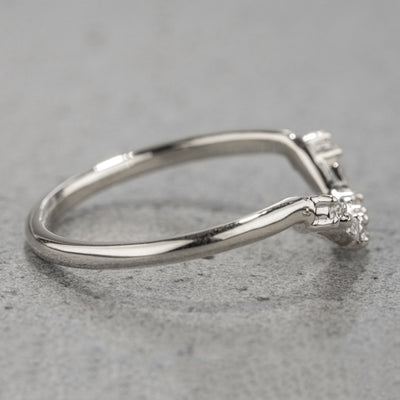 Moissanite 0.20CT Round Diamond Edwardian Handmade Band