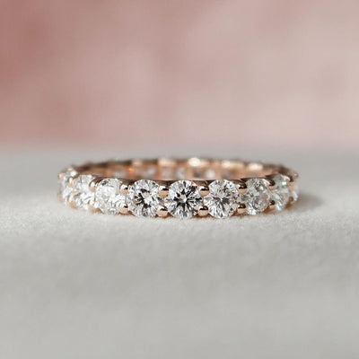 Moissanite 2.70CT Round Diamond Art Deco Wedding Band