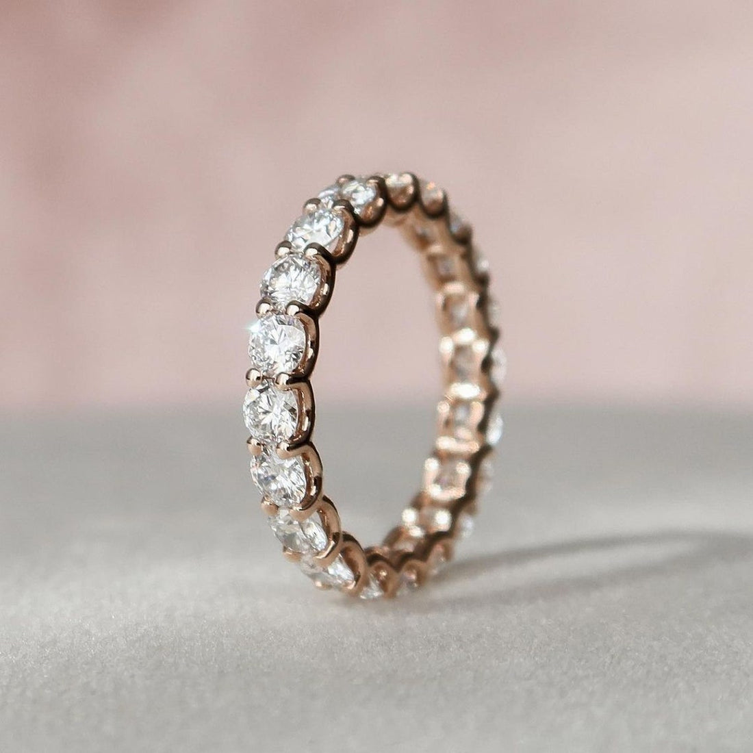 Moissanite 2.70CT ronde diamant Art Deco trouwring