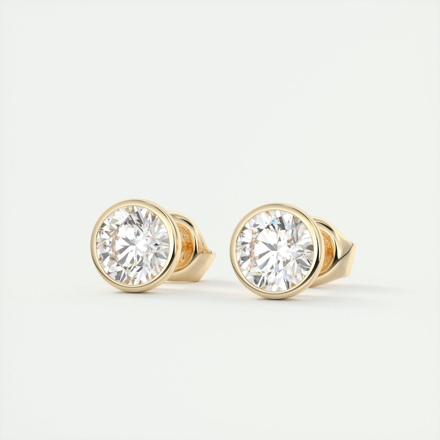 Moissanite 1.0CT Round Diamond Stud Earring