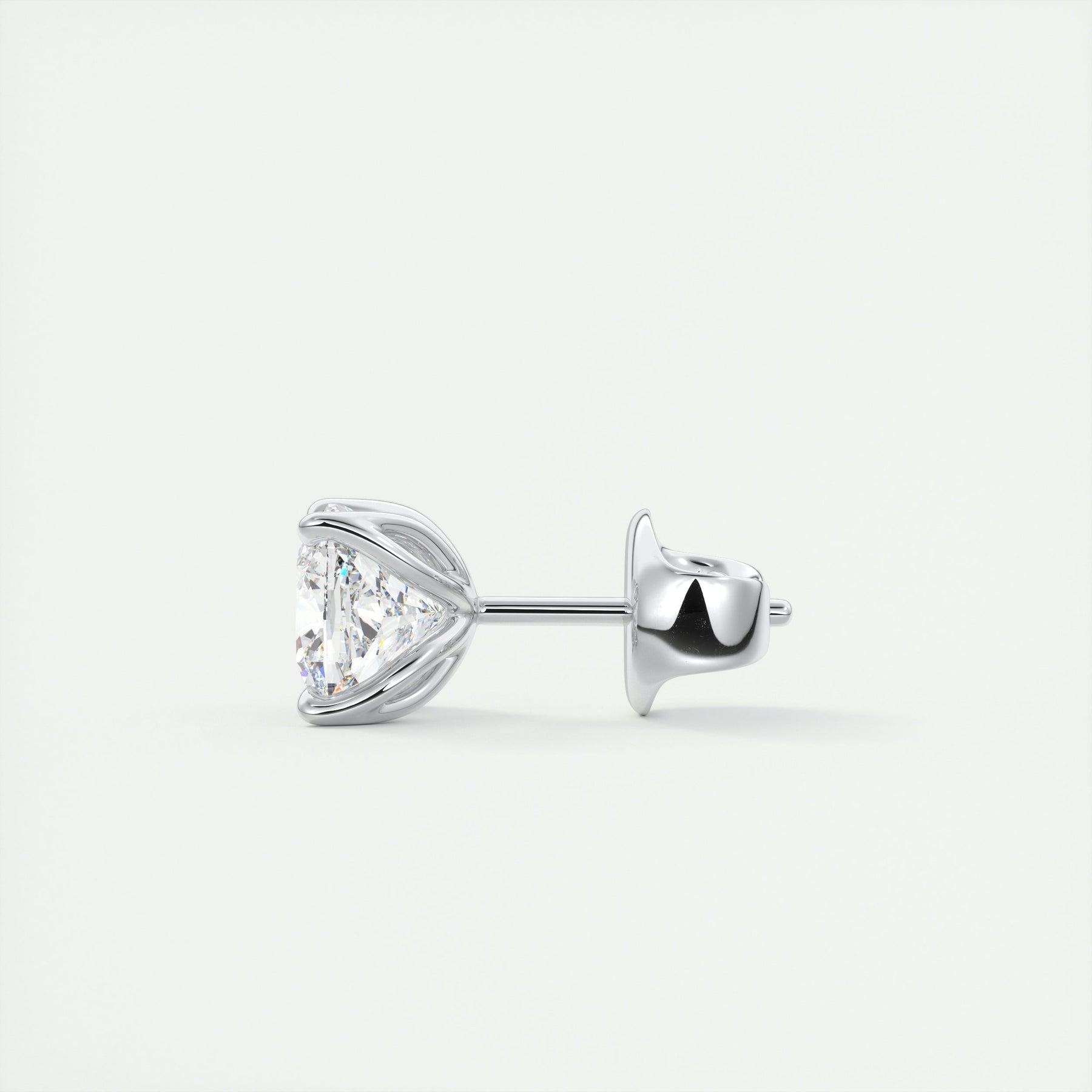 Moissanite 1.0CT Cushion Diamond Stud Earring