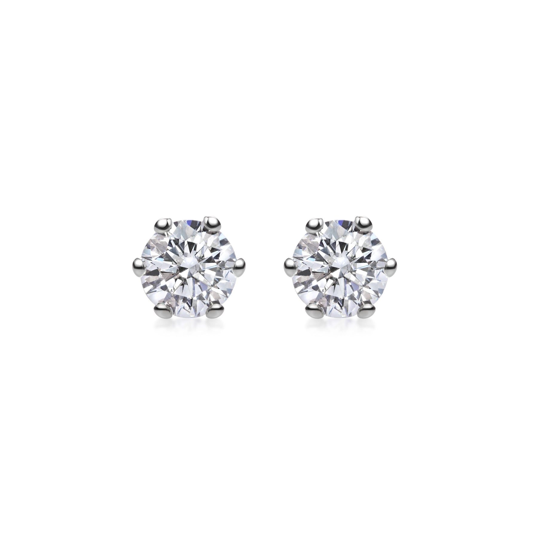 Moissanite 3.0CT Round Diamond Stud Earring