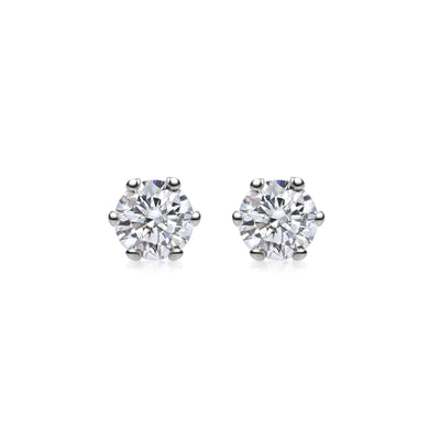 Moissanite 3.0CT Round Diamond Stud Earring