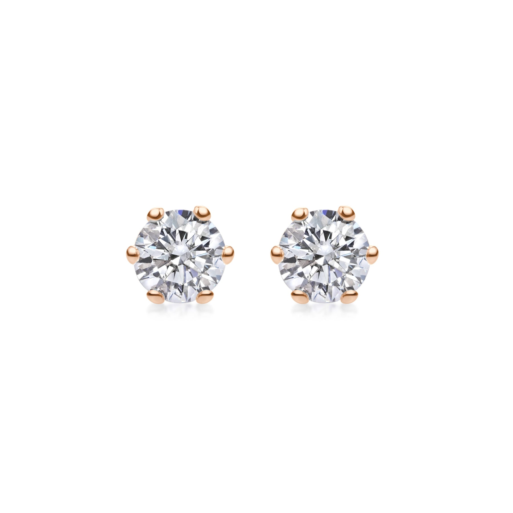 Moissanite 3.0CT Round Diamond Stud Earring