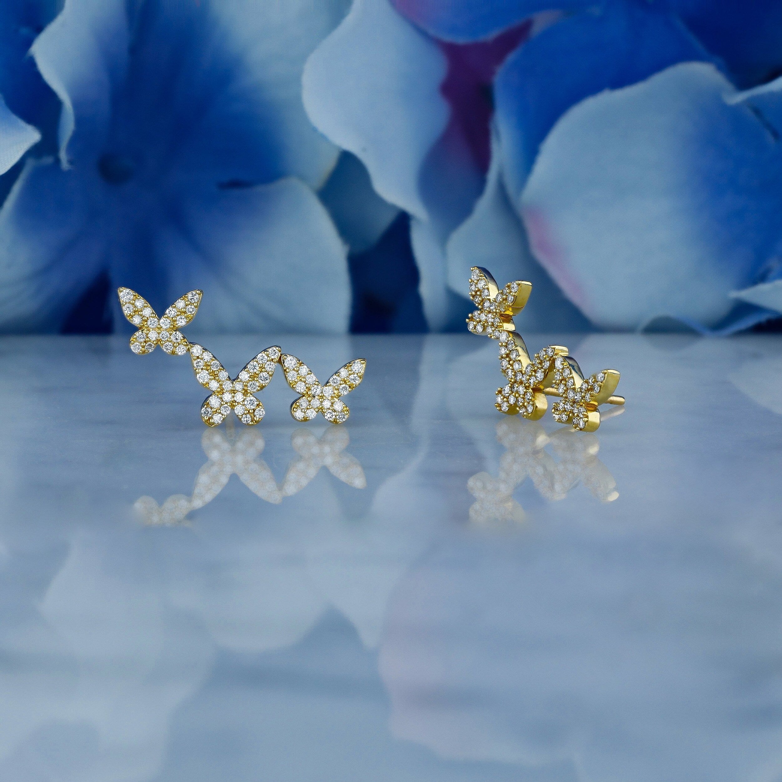 Moissanite 0.56CT ronde diamant mode oorbel