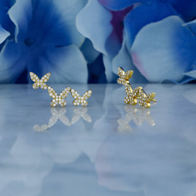 Moissanite 0.56CT ronde diamant mode oorbel