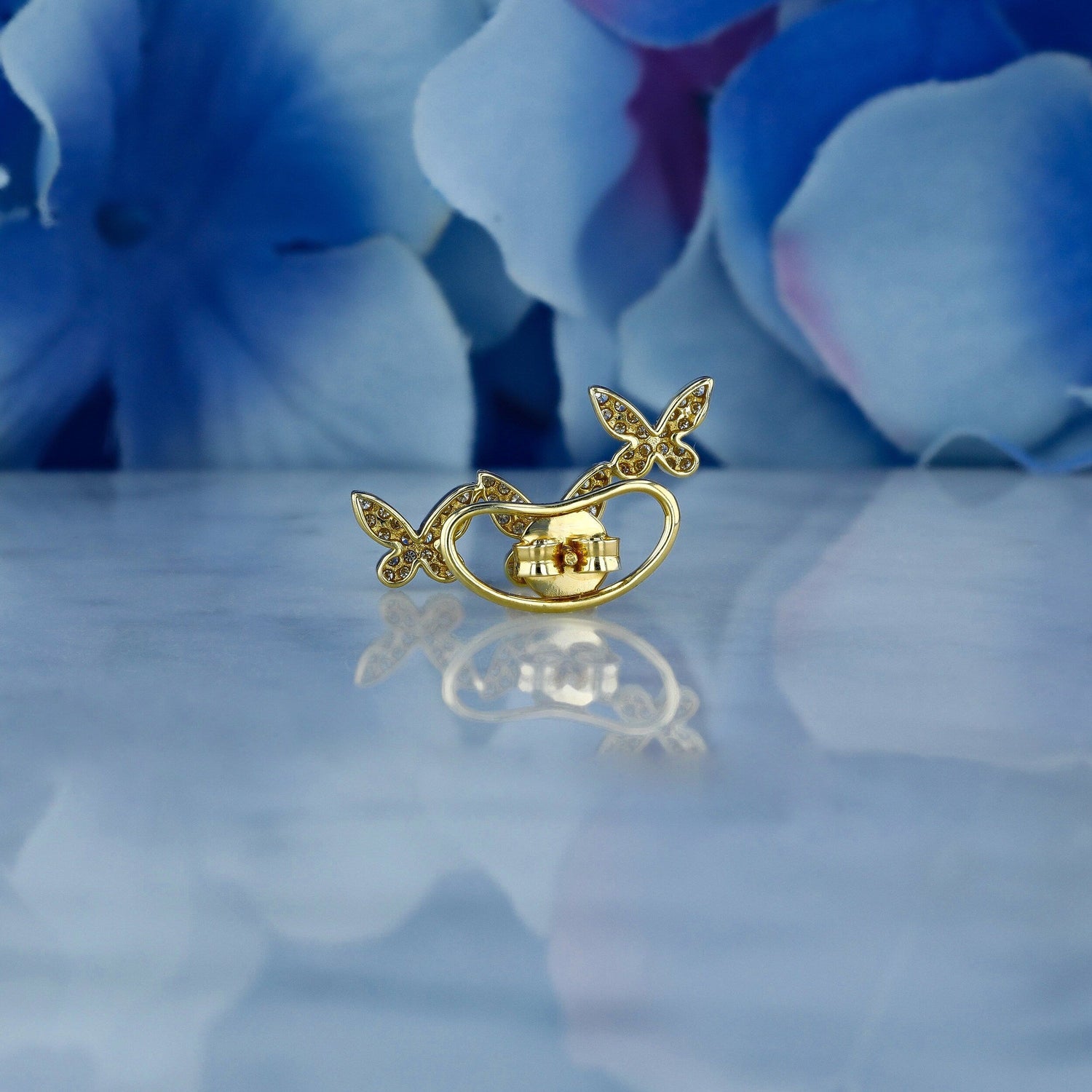 Moissanite 0.56CT ronde diamant mode oorbel