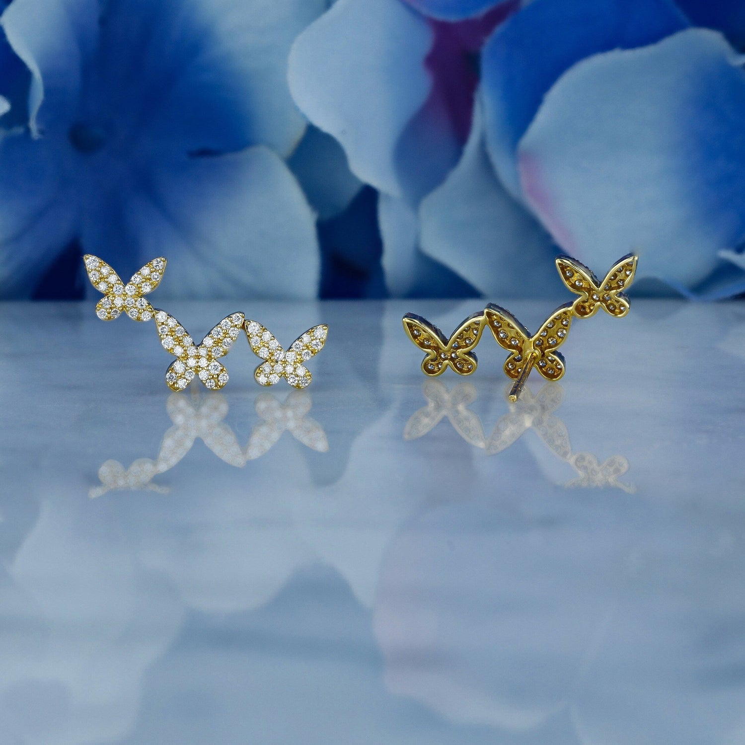 Moissanite 0.56CT ronde diamant mode oorbel