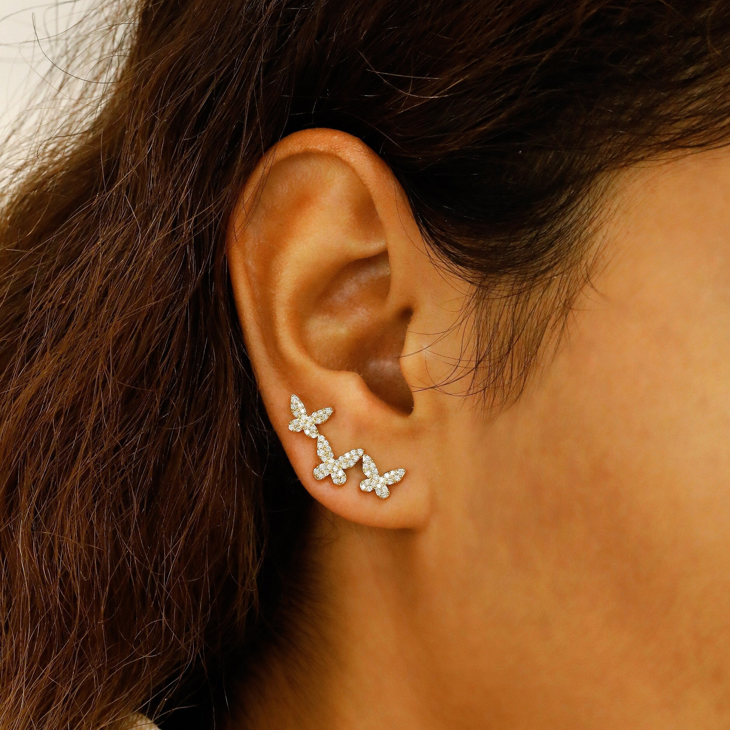 Moissanite 0.56CT Round Diamond Fashion Earring