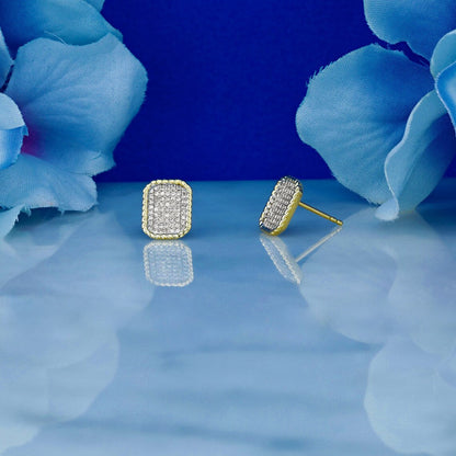 Moissanite 0.37CT ronde diamant mode oorbel