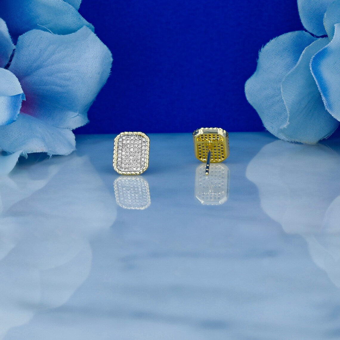 Moissanite 0.37CT ronde diamant mode oorbel